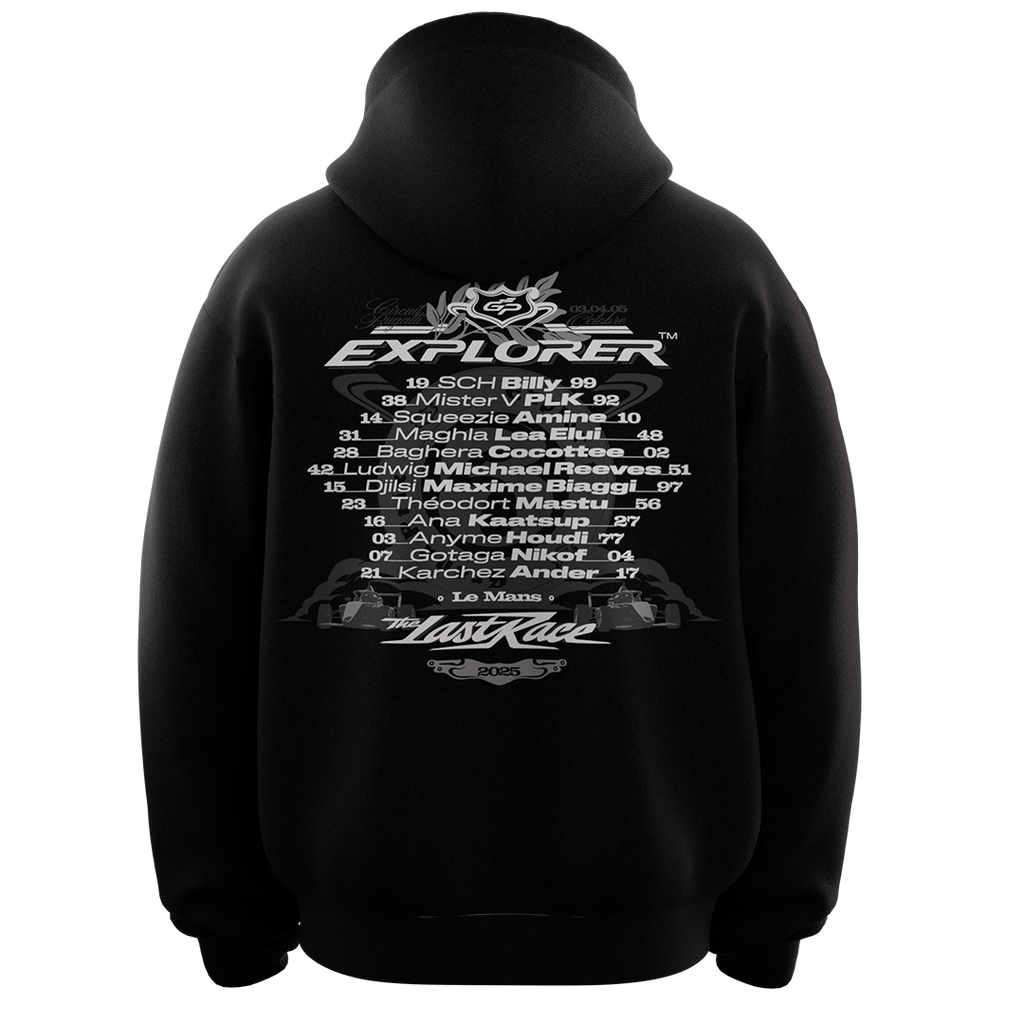 Hoodie noir GP EXPLORER 3