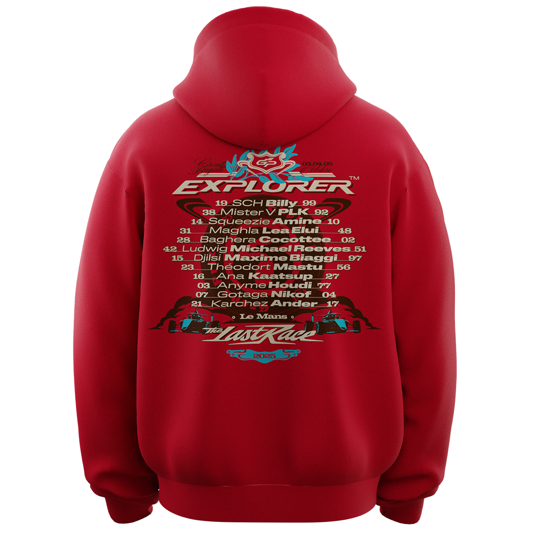 Hoodie rouge GP EXPLORER 3